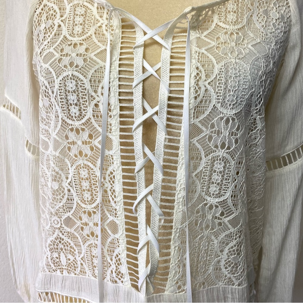 For Love & Lemons Martinique Mini White Dress Cover-Up - Picture 6 of 13